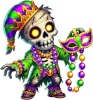 Mardi Gras Zombie